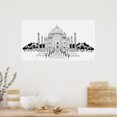 Pathway by Taj Mahal Poster (Küche)
