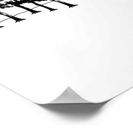 Pathway by Taj Mahal Poster (Ecke)