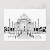 Pathway by Taj Mahal Postkarte (Vorderseite)