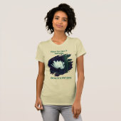 Patience Emerson Inspirational Quote Lotus  T-Shirt (Vorne ganz)