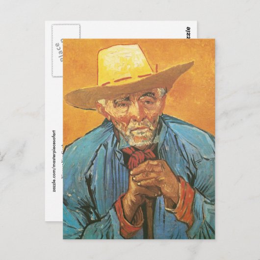 Patience Escalier, Shepherd Van Gogh Fine Art Postkarte (Vorne/Hinten)