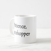 patience, grasshopper kaffeetasse (Vorderseite Links)