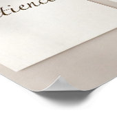 Patience, Gratitude, Reliance (3-Piece Set) Poster (Ecke)