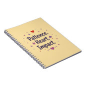 Patience. Heart. Impact. – Special Ed Teacher Notizblock (Rechte Seite)