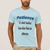 Patience Men's Light Blue T - Shirt (Vorderseite)