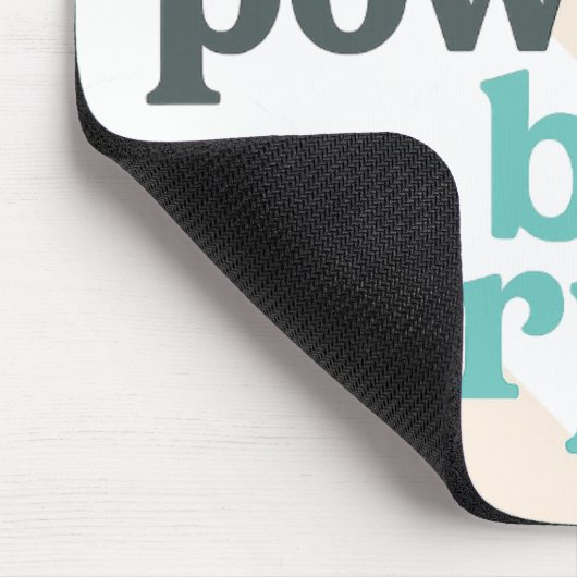 Patience powered by purpose | Funny Teacher Mousepad (Ecke)