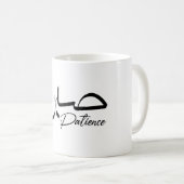 Patience Sabr Moderne arabische Kalligraphie ص ب ر Kaffeetasse (VorderseiteRechts)