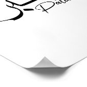 Patience Sabr Moderne arabische Kalligraphie ص ب ر Poster (Ecke)