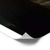 Patience Sunset Fisherman Silhouette Poster (Ecke)