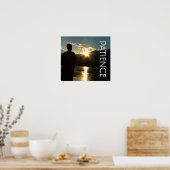 Patience Sunset Fisherman Silhouette Poster (Küche)