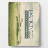 Patience Virtue Custom Foto Plaque Fotoplatte (Vorderseite)