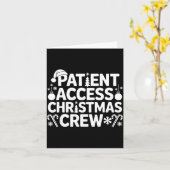 Patient Access Christmas Crew Funny Holiday Xmas P Karte (Gelbe Blume)