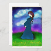 "Patient"-Ankündigungskarte für Schwangerschaft Ankündigung (Vorne/Hinten)