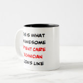 Patient-Betreuer, phantastisch Zweifarbige Tasse (Vorderseite Links)