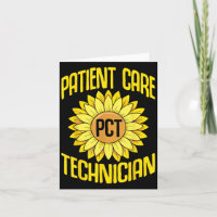 Patient Care Techniker Pct Funny Sunflowers Design