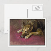 Patient Deutscher Schäferhund von Marino Lenci Postkarte (Vorne/Hinten)