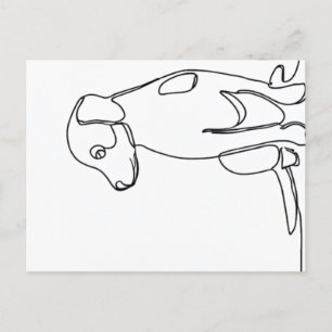 Patient Dog Postkarte