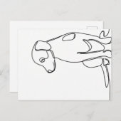 Patient Dog Postkarte (Vorne/Hinten)