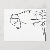 Patient Dog Postkarte (Vorderseite)