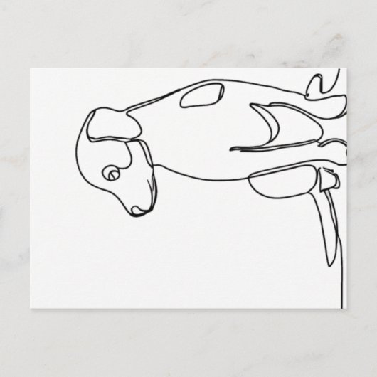 Patient Dog Postkarte (Vorderseite)