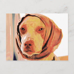 Patient Dog Postkarte