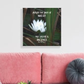 Patient Emerson Inspiration Zitat Lotus Leinwanddruck (Insitu (Wohnzimmer))