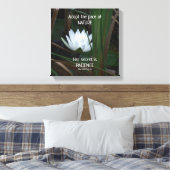 Patient Emerson Inspiration Zitat Lotus Leinwanddruck (Insitu (Schlafzimmer))