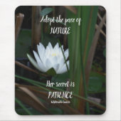 Patient Emerson Inspiration Zitat Lotus Mousepad (Vorne)