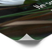 Patient Emerson Inspiration Zitat Lotus Poster (Ecke)