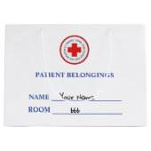 Patient gehört verrückten Asyltrick oder Behandlun Große Geschenktüte (Vorderseite)