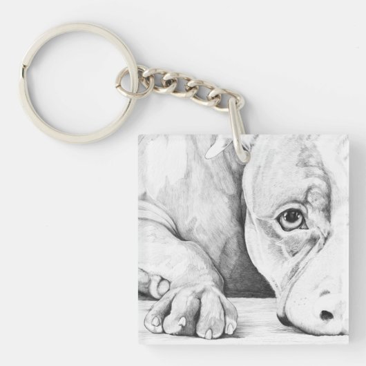 Patient Gewartet (anpassbar) Schlüsselanhänger (Vorderseite)