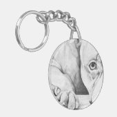 Patient Gewartet (Herzklopfen) Schlüsselanhänger (Vorderseite links)