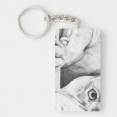 Patient Gewartet (Herzklopfen) Schlüsselanhänger (Vorderseite)