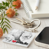 Patient Gewartet (Herzklopfen) Schlüsselanhänger (Vorderseite rechts)