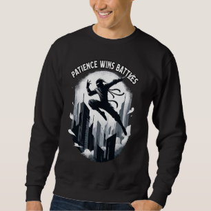 Patient gewinnt Battle Ninja Warrior Funny Sweatshirt