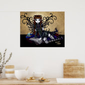 Patient Gothic Fee Kerzenlicht Poster (Küche)