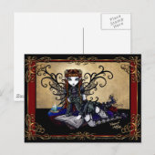 "Patient" Gotische Märchenpostkarte Postkarte (Vorne/Hinten)