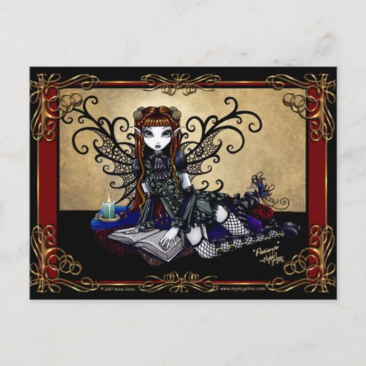 "Patient" Gotische Märchenpostkarte Postkarte (Vorderseite)