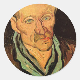 Patient im Krankenhaus Saint-Paul von Vincent van  Runder Aufkleber