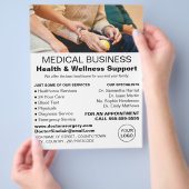 Patient & Krankenschwester, Allgemeinmediziner, Kr Flyer (Hand)
