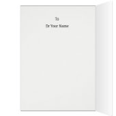 Patient mit Arzt. Geburtskarte des Arztes (Innen (Links))