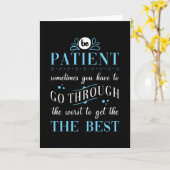 Patient Sprichwort Karte (Gelbe Blume)