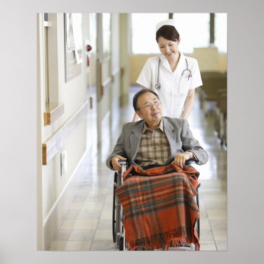 Patient und Krankenschwester Poster (Vorne)