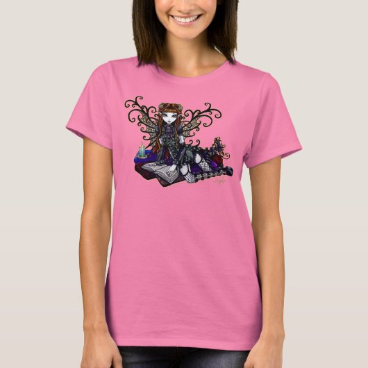 Patient Viktorianische Spitzen-Fee T-Shirt (Vorderseite)
