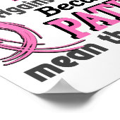 Patienten, die von Gemeiner Welt zu mir Brustkrebs Poster (Ecke)