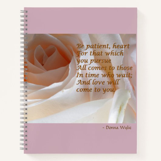 Patienten - Herz - Rose Notizbuch (Vorderseite)