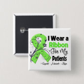 Patienten - Lymphom Ribbon Button (Vorne & Hinten)
