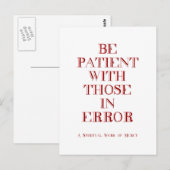 Patienten mit Fehlern Postkarte (Vorne/Hinten)