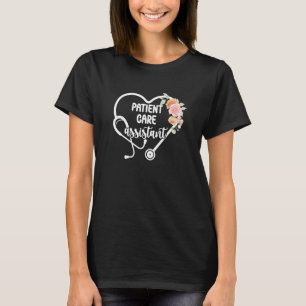 Patientenbetreuer Herz PCA Krankenschwester T-Shirt