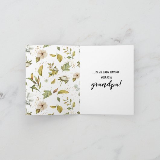 Patientenkarte für Vater Ankündigung (Innenseite)